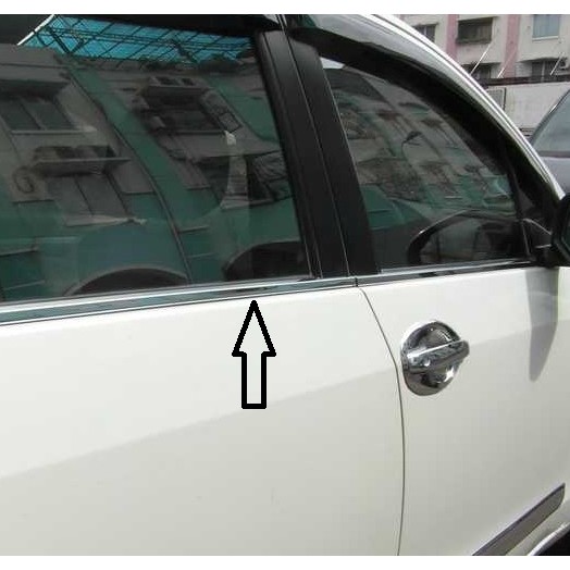 List Kaca Samping Chrome Ertiga