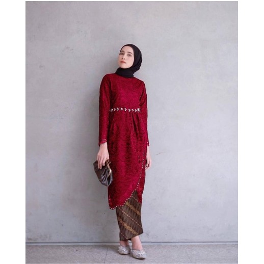 (100% Real Pict) KEBAYA AMORA BRUKAT CORNELI MUTIARA KEBAYA ORLIN KONDANGAN WISUDA SERAGAM BROKAT