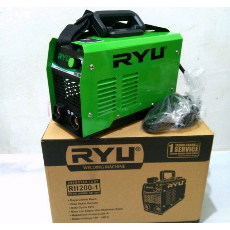 mesin las ryu RII 200-1 (200A) 1800watt/inventer ryu RII 200-1 200ampere 1800watt