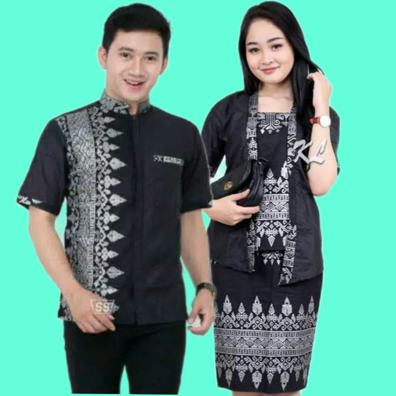 NEW ARRIVAL COUPLE BATIK MODERN COUPLE SONGKET ANDIN MIX PRADA BALOTELI
