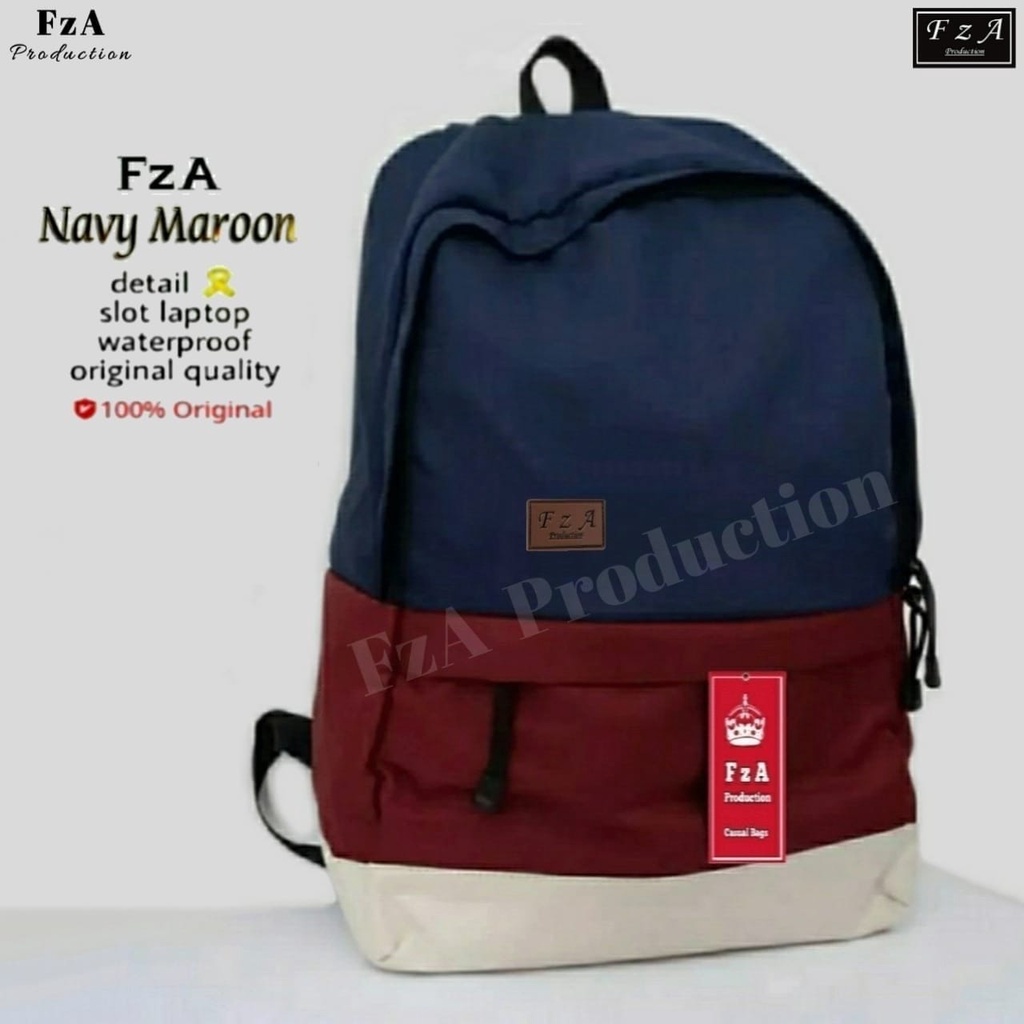 FzA Official - Big Promo..Tas Ransel Distro sekolah kuliah Kerja Pria 4286CV Tas Ransel Laptop Kerja Sekolah Tas Backpack Original - NMQS