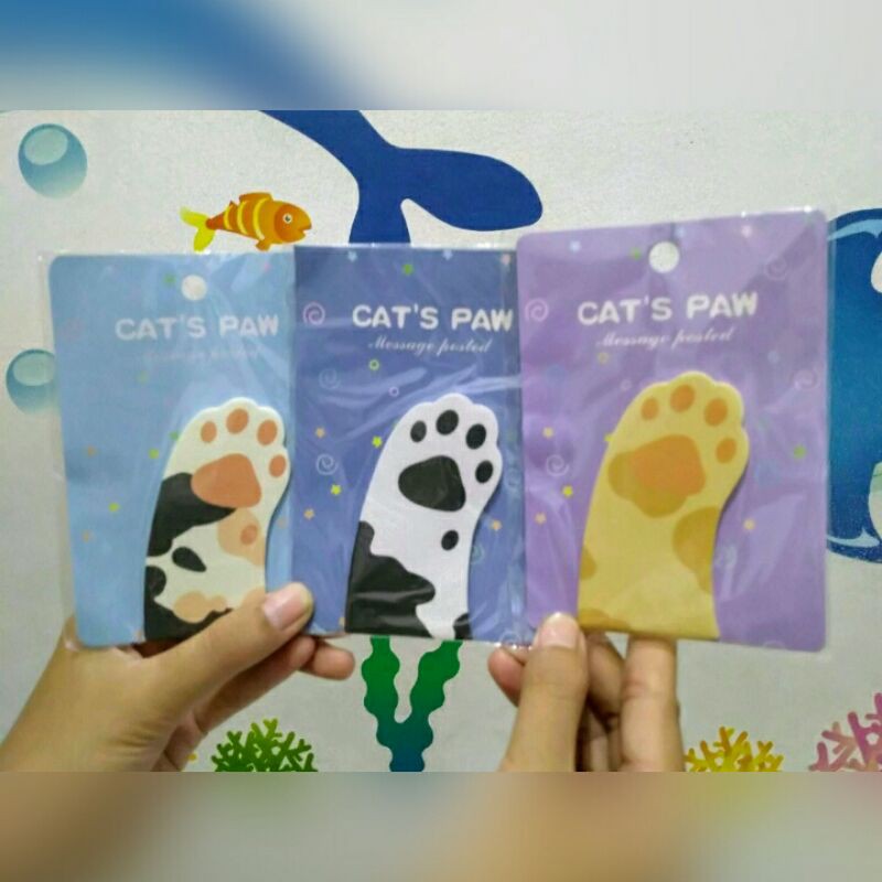 

Sticky Notes / Memo Karakter Tapak Kucing Paw Paw