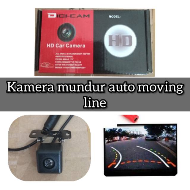 Kamera mundur auto moving garnis gerak ikutin arah mobil