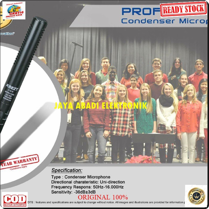 G306 ORIGINAL MIC KREZT KABEL CONDENSER KAMERA MIK CABLE CONDENSOR KARAOKE MIKROPHONE VOKAL PEKA SENSITIF AUDIO MUSIK SOUND SYSTEM PENGERAS SUARA PRO PROFESIONAL PANGGUNG DJ STUDIO ACARA PIDATO BISA DIGUNAKAN KE SEGALA ALAT AUDIO PAKAI BATERAI A2