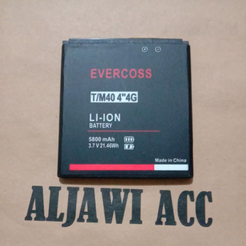 BATRE BATERAI BATTERY EVERCOSS T/M40 4&quot;4G ORIGINAL BATTERY HP