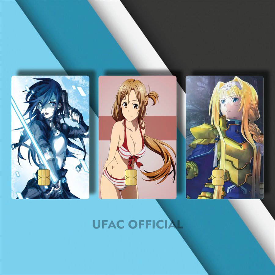 81-93 STICKER KARTU ANIME SAO SWORD ART ONLINE QTUG6/OQ1QX/ GARSKIN KARTU ANIME SWORD ART ONLINE SIN