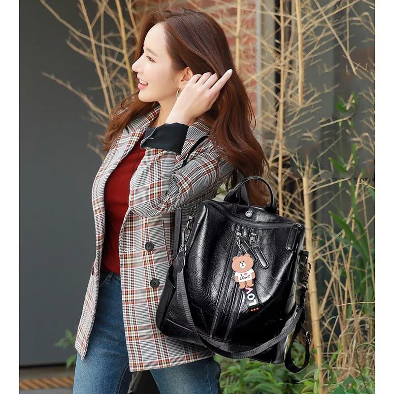 DT123-TAS RANSEL WANITA / RANSEL KULIT / RANSEL MINI / BACKPACK KOREA /STYLISH BACKPACK MULTIFUNGSI!