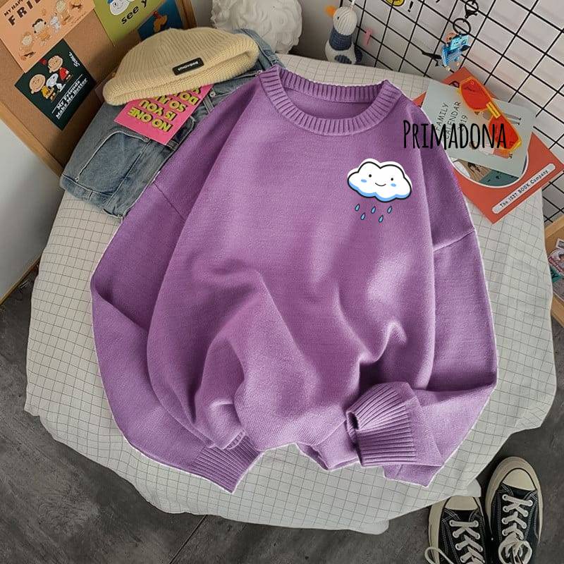 COD Sweatshirt Tebal Kartun Lucu Wanita All Size Fit to L