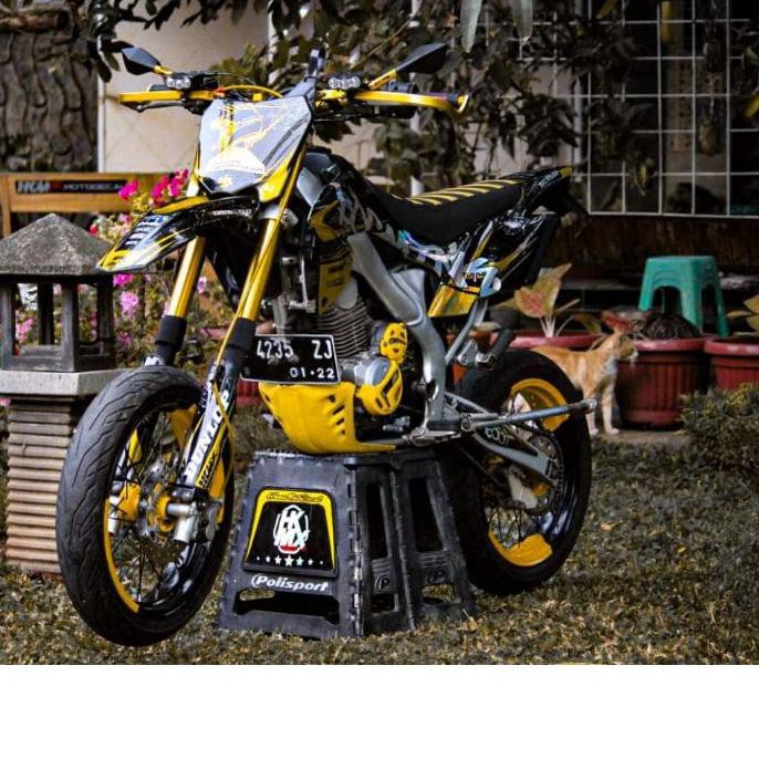 Terbaru LAMPU LED SUPERMOTO KLX/CRF LAMPU OWL 3 MATA HEADLAMP SUPERMOTO LAMPU LED CRF 150L LAMPU LED