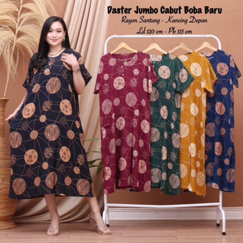 DASTER JUMBO BUSUI LD 130 CM // DASTER IBU HAMIL  //DASTER KANCING DEPAN // DASTER WANITA-JUMBO CABUT 2