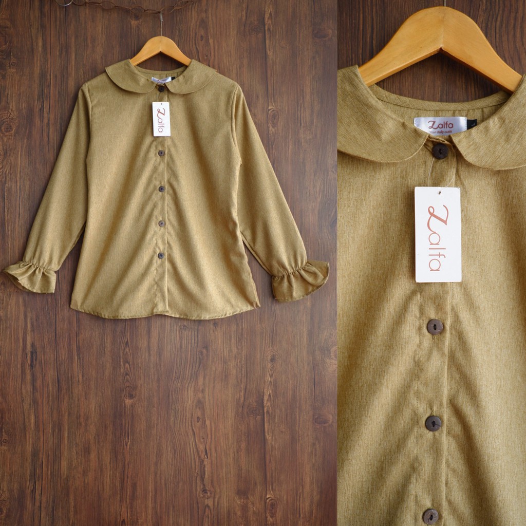 BLOUSE MEDINA by ZALFA OUTFIT / blouse wanita murah / blouse kekinian-Lemon