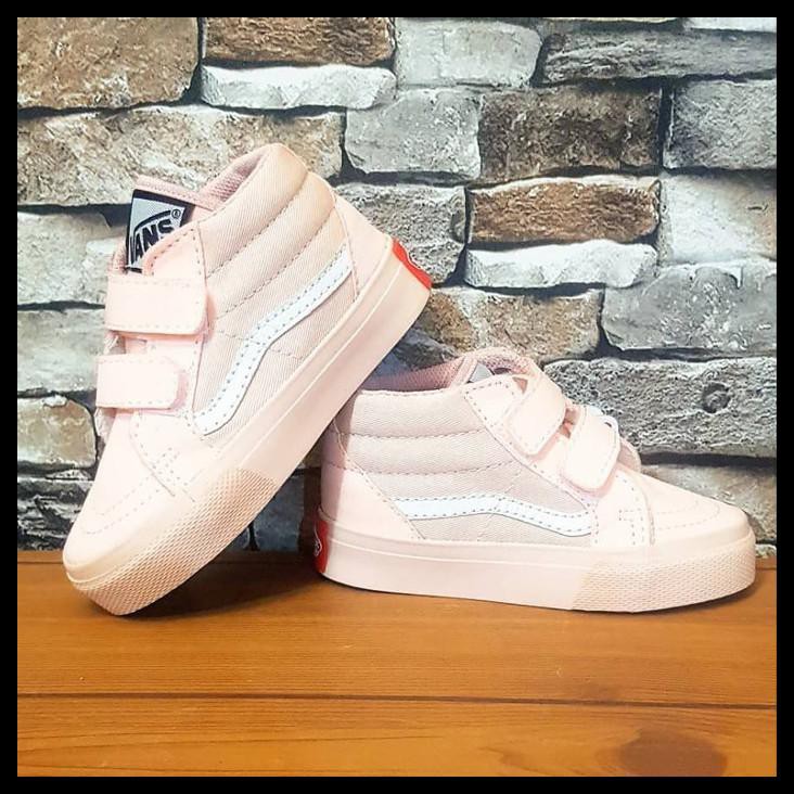 Sepatu Anak Perempuan /Vans Anak Sk8 Full Peach Kwalitas Import