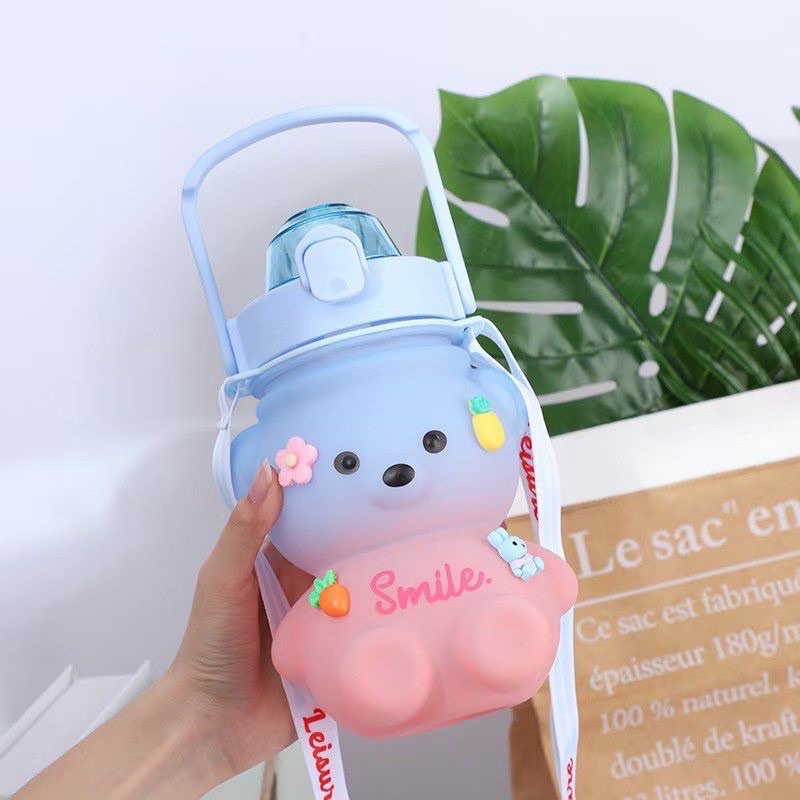 Botol Minum Gemoy Bear Beruang Gradisi Viral 1.3Liter Anak PromoSen