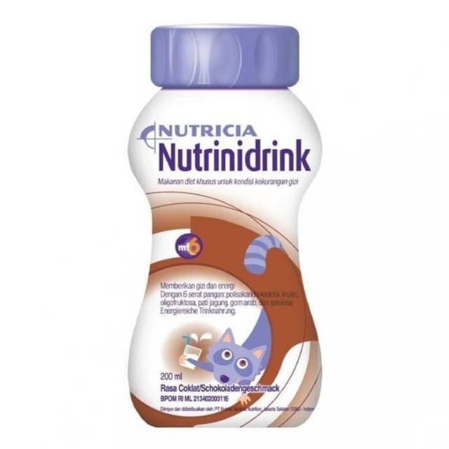 Susu nutrinidrink coklat 200 ml cair