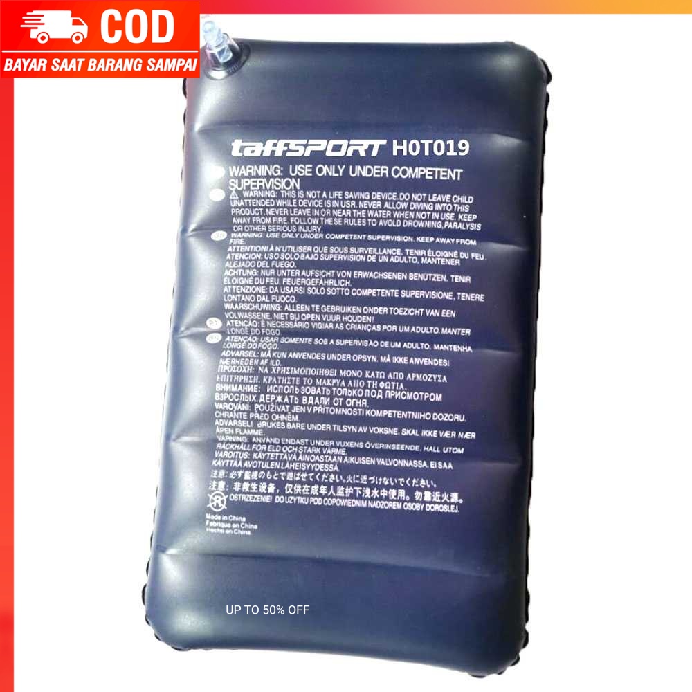 (100% BARANG ORI) TaffSPORT Bantal Angin Inflatable PVC Neck Pillow High Rest - H0T019