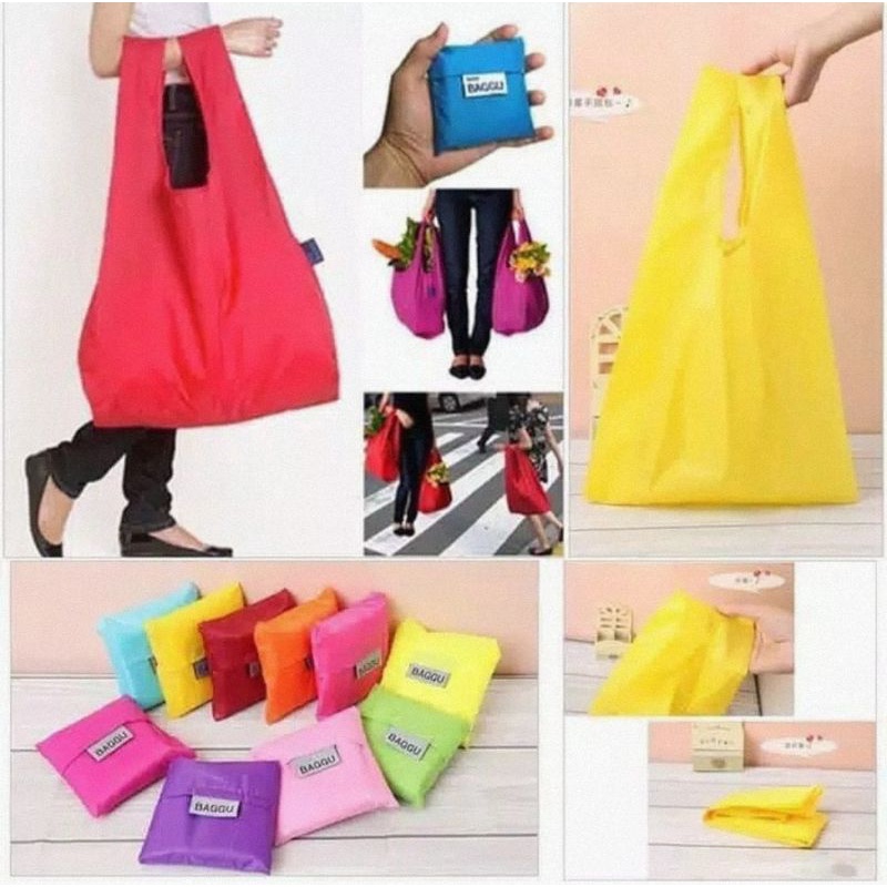 SHOPPING BAG / TAS LIPAT / shopping bag rool up / tas gulung