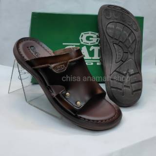  Sandal  kulit pria  GATS  GH 003 brown original Shopee 