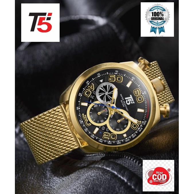 jam tangan pria T5 H3748 / T5 H 3748 Original Cronograph aktif