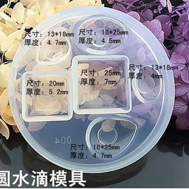 Silicone mold for resin and clay