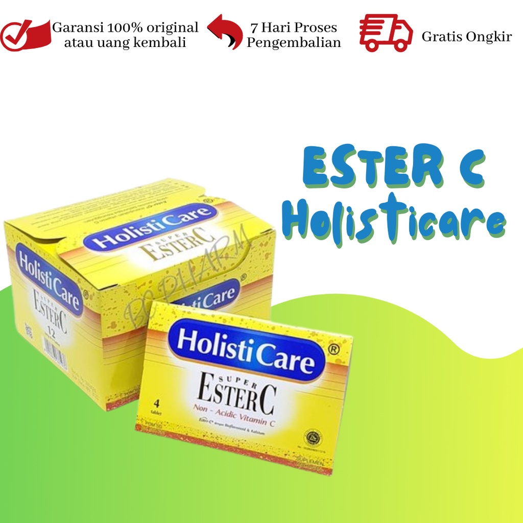 Holisticare Ester C Vitamin C - 1 Strip Isi 4 Tablet