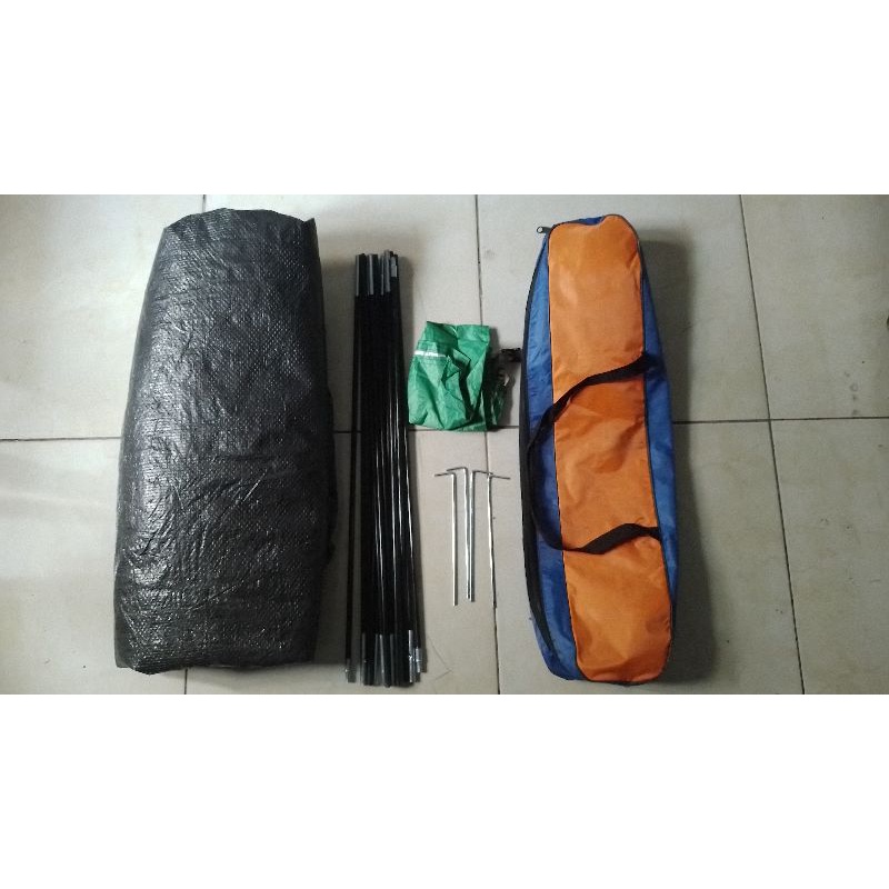 Tenda Camping Kapasitas 4 Orang Single layer bekas