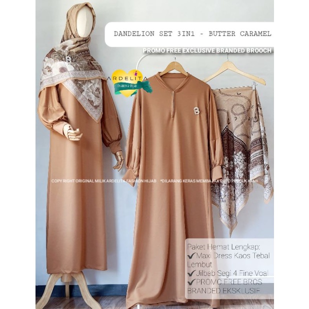 PROMO GRATIS BROS DANDELION SET MAXI DRESS JILBAB SEGI EMPAT VOAL MOTIF / SETELAN WANITA TERBARU / BAJU SET HIJAB PREMIUM / BAJU PAKET HEMAT LENGKAP / OOTD HIJAB SELEGRAM VIRAL / SET GAMIS JILBAB / OOTD WANITA SET / BAJU OOTD WANITA HIJAB MURAH BAGUS