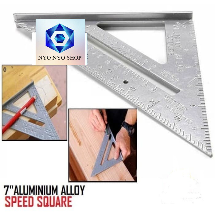 

PENGGARIS SIKU SEGITIGA ALUMUNIUM 7inch SPEED SQUARE