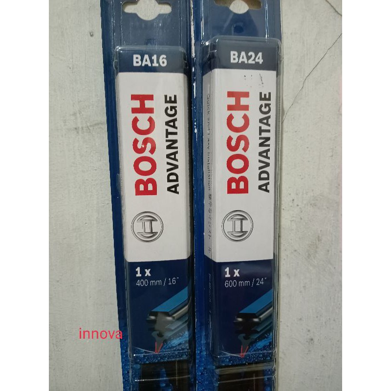 WIPER BLADE INNOVA DEPAN BOSCH ADVANTAGE.24"&16" INNOVA ,ORIGINAL BOSCH ADVANTAGE.