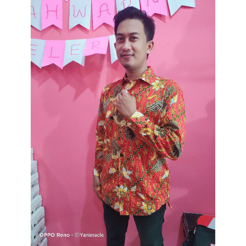 SALE Kemeja Cole batik lengan panjang