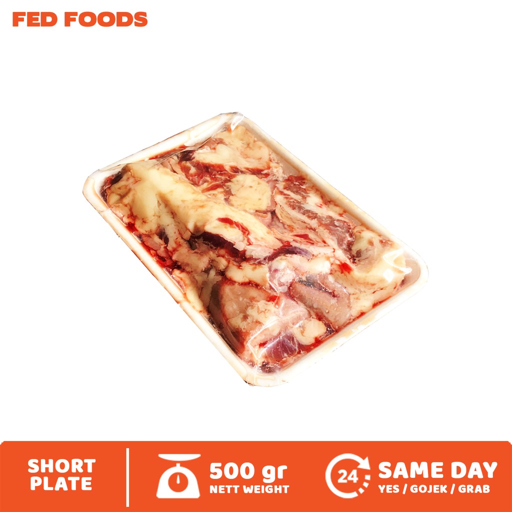 Tetelan daging sapi / Trim Us Beef Shorthplate 500 gr