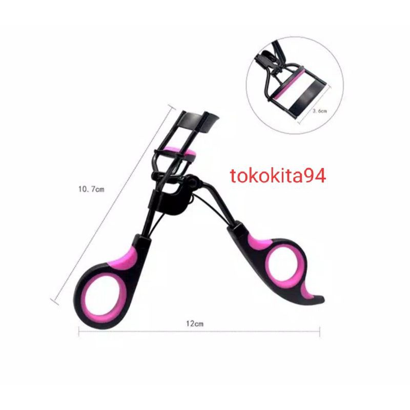 (Jakarta)Penjepit Bulu Mata Lentik Eye Curler - Black Pink Hitam Pink - Eyelash Curler New