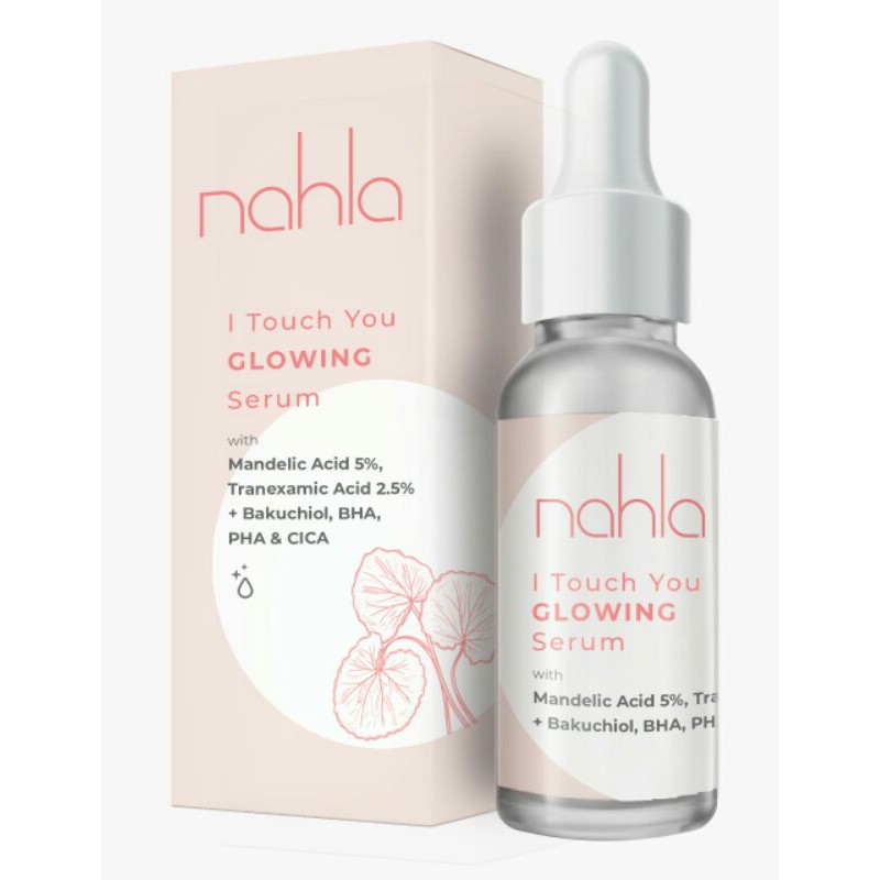 Nahla I Touch You GLOWING Serum. serum kulit sensitif, serum GLOWING, serum untuk berjerawat