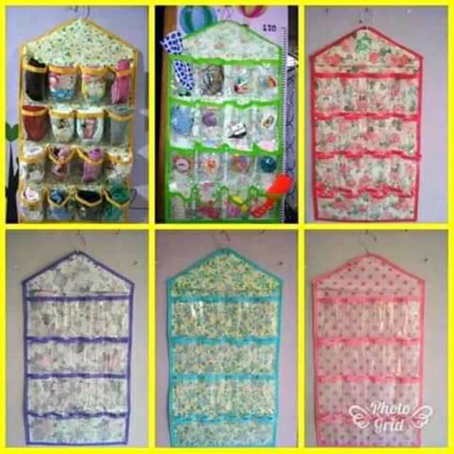 Rak CD Motif Bunga / Rak Underware Gantung Murah