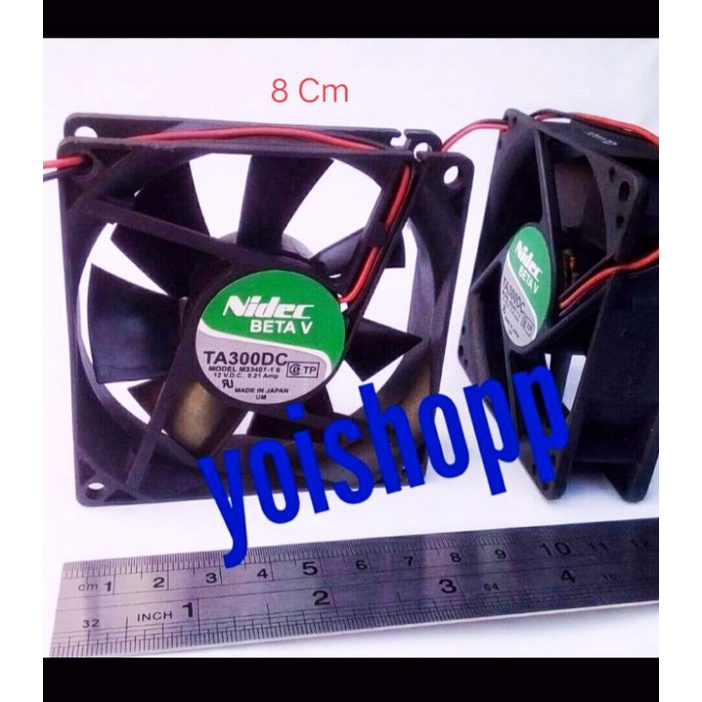 Fan kipas 24Vdc . 8 cm Brushless