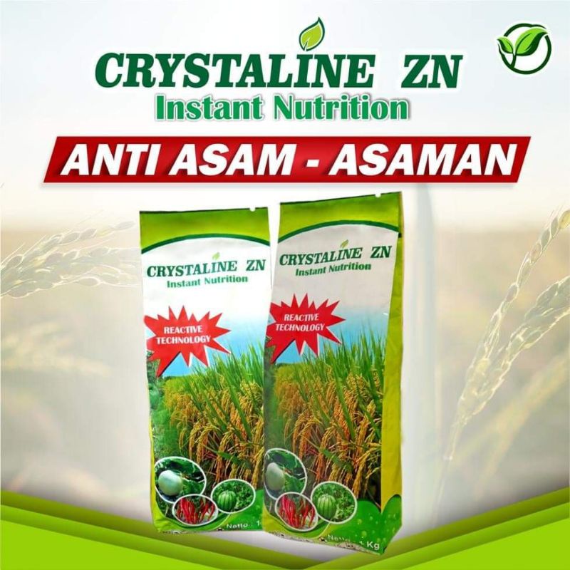 

Pupuk Zinc Crystaline Zn 1kg Kristalin zink untuk memperbanyak anakan padi