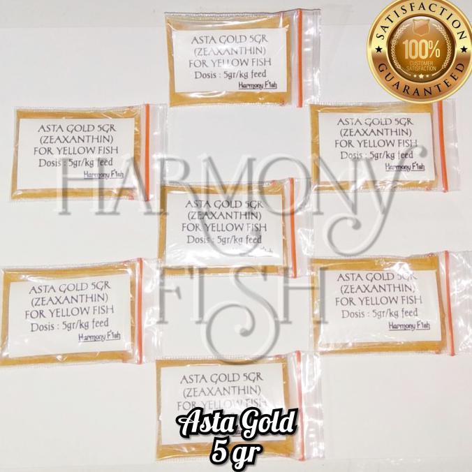 ASTA GOLD ZEAXANTHIN 5GR Ikan Kuning Yellow Fish Cichlid Louhan Koi