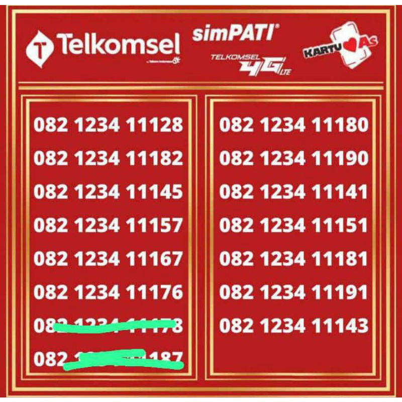 Nomer cantik Simpati/nomer cantik Telkomsel