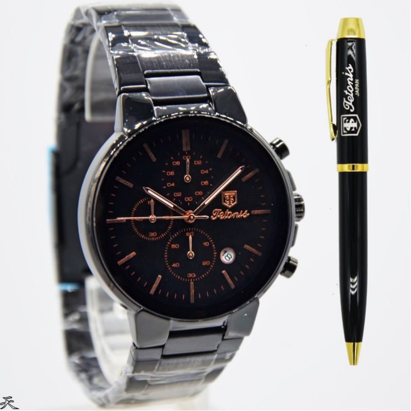 Jam Tangan Pria Tetonis TS05MBS Chronograph Rantai Original Murah