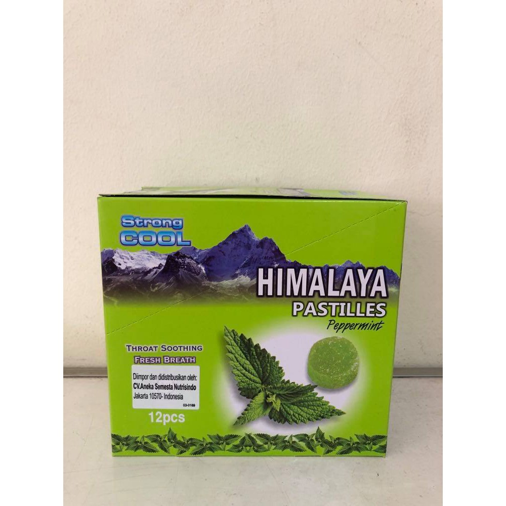 Himalaya Pastilles Peppermint / Permen Himalaya / permen mentol 12pcs