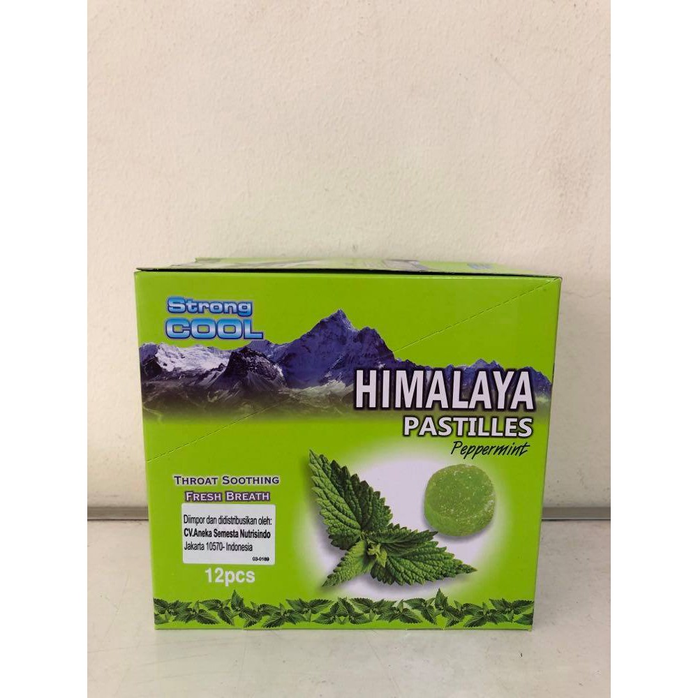 Himalaya Pastilles Peppermint / Permen Himalaya / permen mentol 12pcs