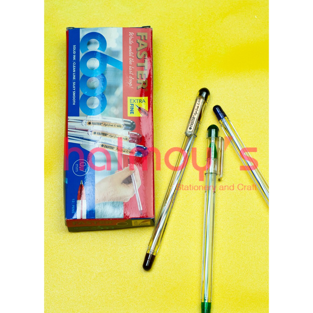 

BALL PEN / PULPEN FASTER C 600 HITAM