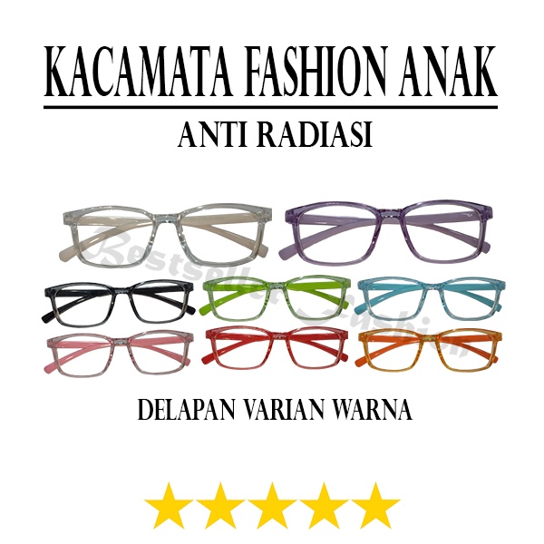 Kacamata Fashion Kids Anti Radiasi Bluelight / Kacamata Anak Laki Laki Perempuan / Kacamata Anti Bluelight / Kacamata Anak Anti Radiasi NO CASE