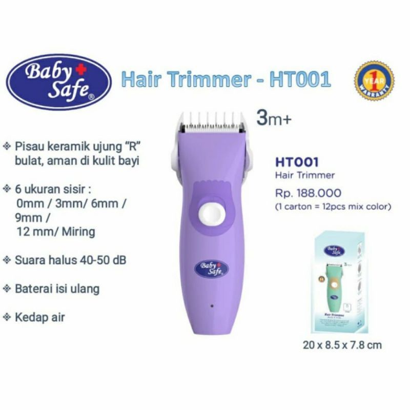 Baby Safe Hair Trimmer HT001