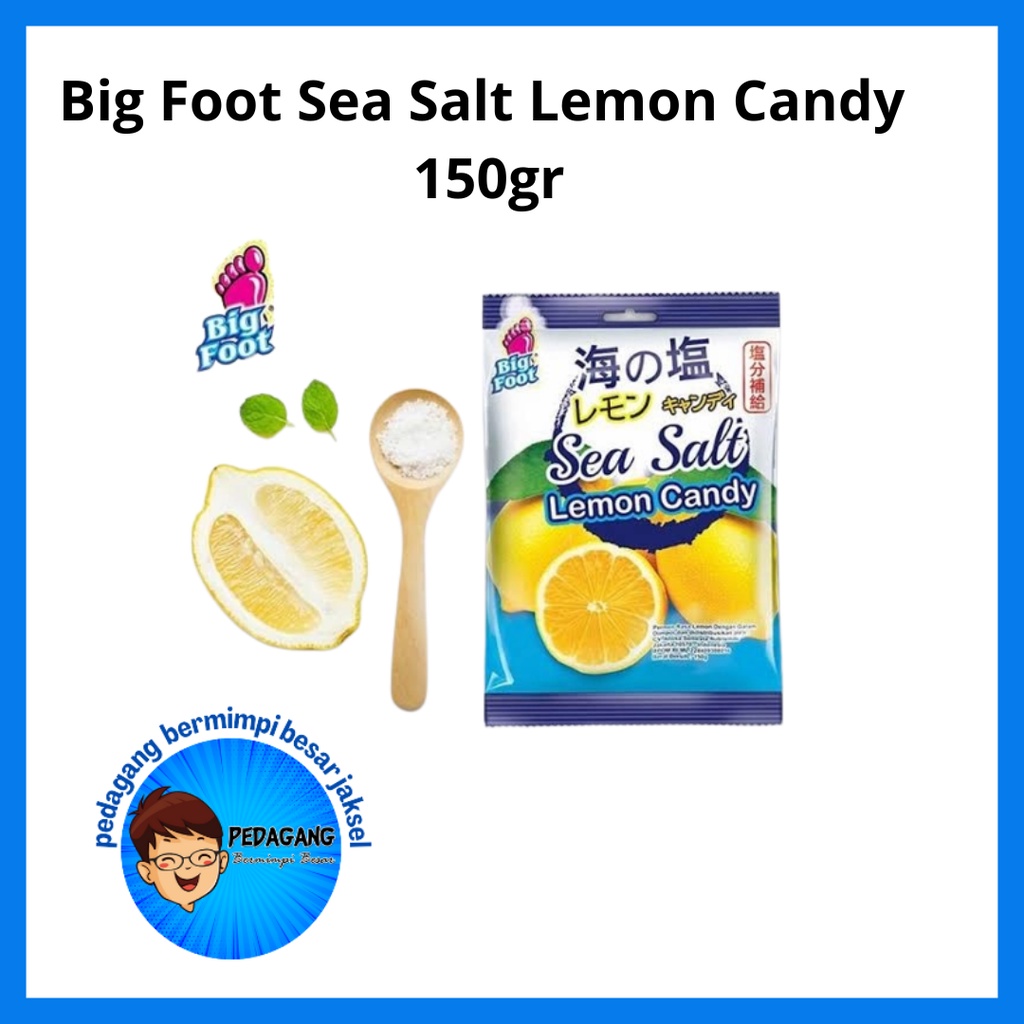 

Big Foot SEA SALT LEMON CANDY 150g / Permen Big Foot / Permen Lemon