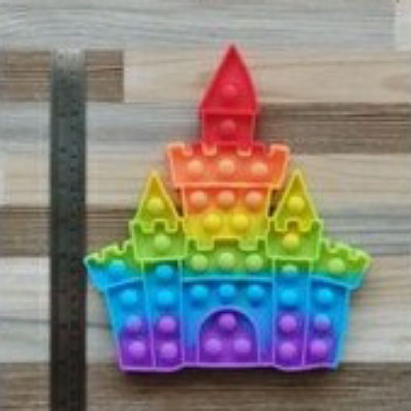 POP IT JUMBO MACARON | POP IT JUMBO | POP IT JUMBO MURAH-castle 20cm