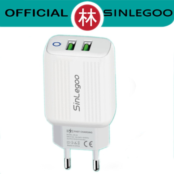 Sinlegoo CR-02 Charger Dual USB Fast Charging With Indicator Light