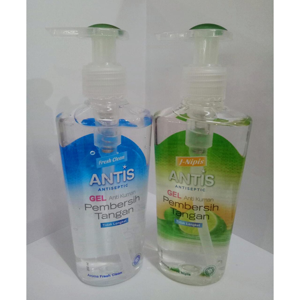 ANTIS ANTISEPTIC GEL ANTI KUMAN @200ML (jeruk nipis &amp; fresh clean)