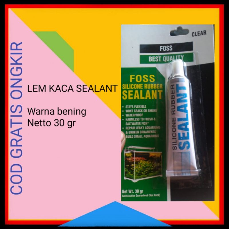 Jual LEM KACA LEM AQUARIUM LEM SEALENT AKUARIUM BENING PERLENGKAPAN