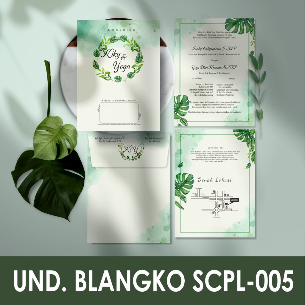 SCPL 005 (Amplop+Isi) Blanko Undangan