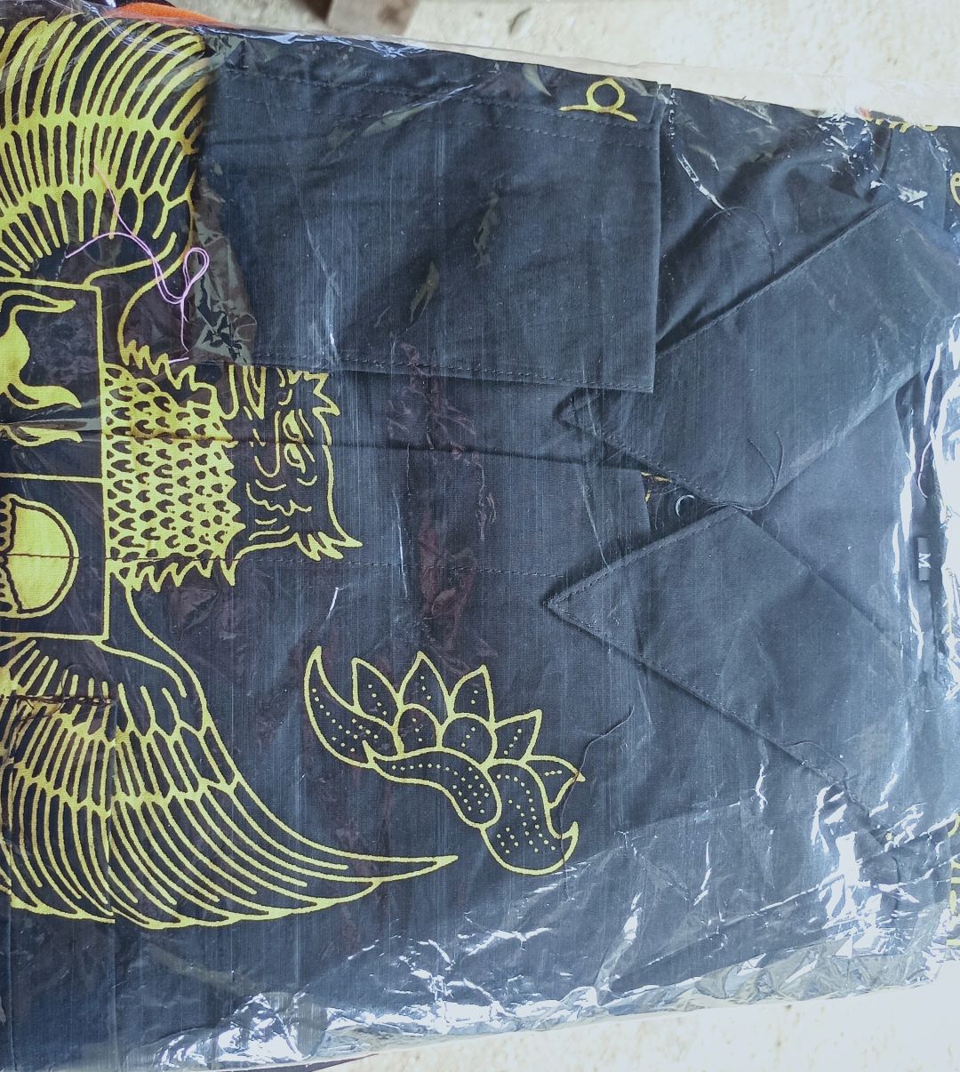 Batik Garuda Pancasila Kuning Full Furing Katun Halus Sragenan Size M-xxl Asli Solo